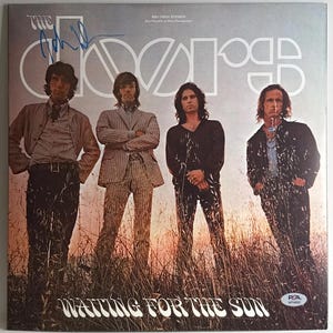 John Densmore Autographed Signed The Doors Album Cover PSA