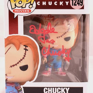 Ed Gale Firmado Autografiado Chucky Funko Pop Figura BECKETT