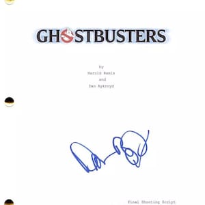Dan Aykroyd Autographed Signed Ghostbusters Full Movie Script JSA COA