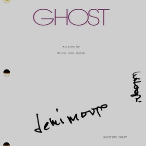 Demi Moore and Whoopi Goldberg Autographed Signed Ghost Movie Full Script JSA COA