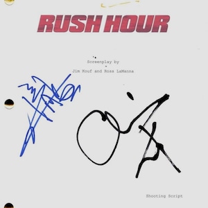 Chris Tucker & Jackie Chan Autographed Signed Rush Hour Full Movie Script JSA COA