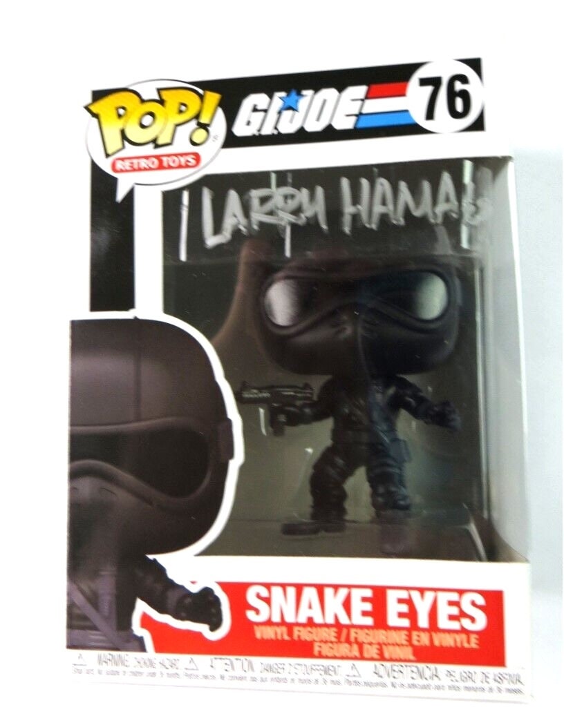 Larry Hama signierte Autogramm GI Joe Snake Eyes Funko Pop Figure JSA COA