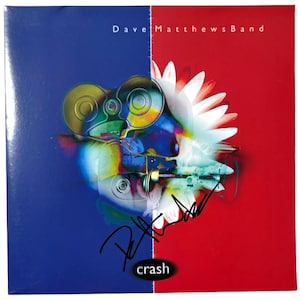 Dave Matews signiertes und signiertes Crash DMB Band Album Cover JSA COA