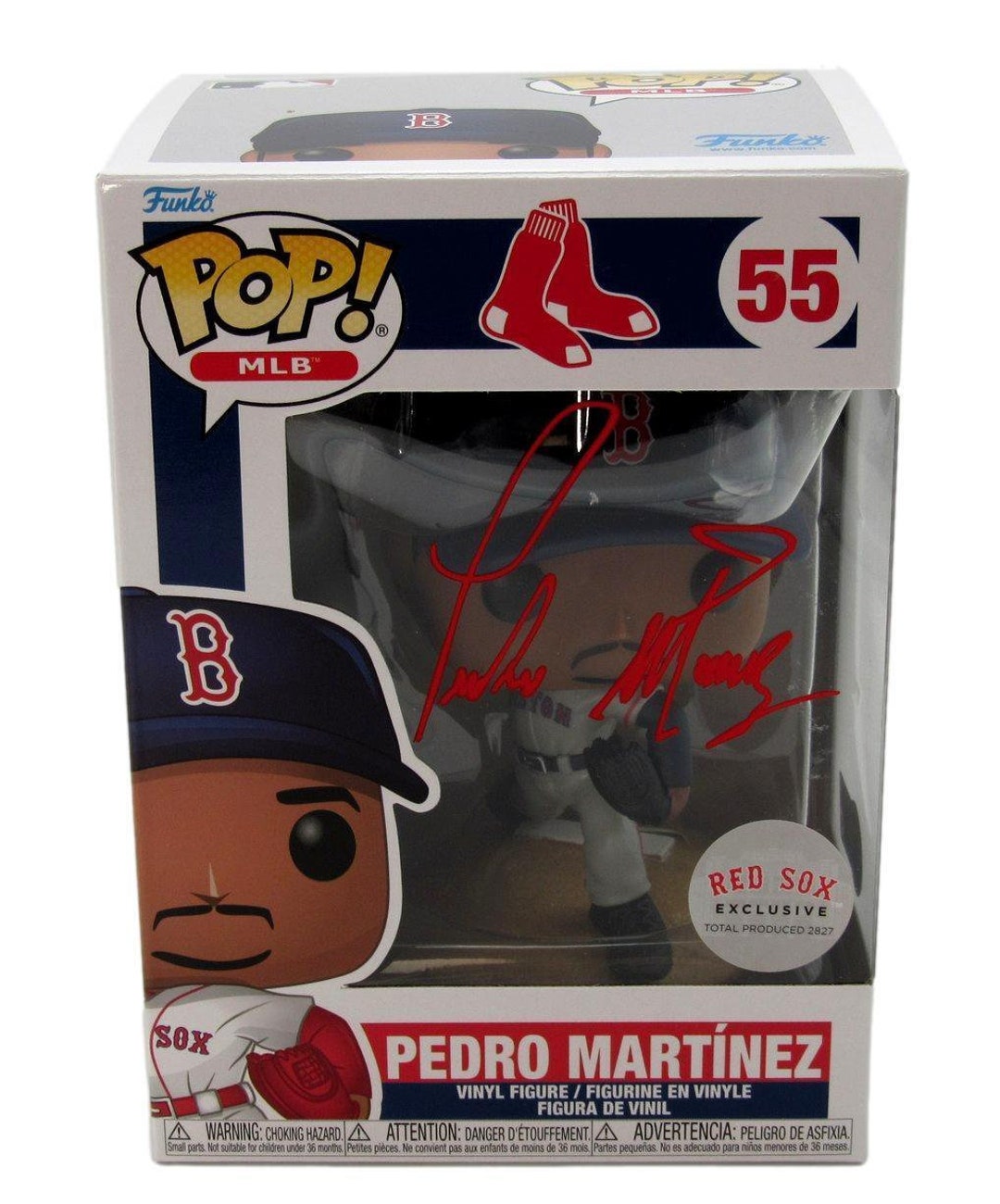 Pedro Martinez Autographed Signed Boston Red Sox Funko Pop Figure