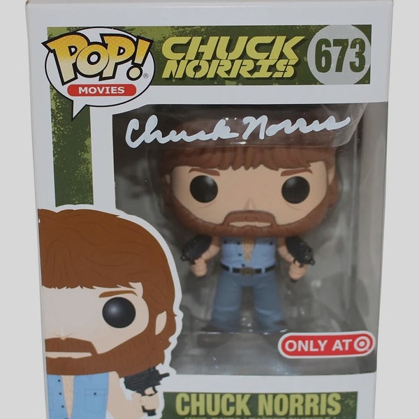 Chuck Norris Autographed Signed Funko Pop Figure JSA COA