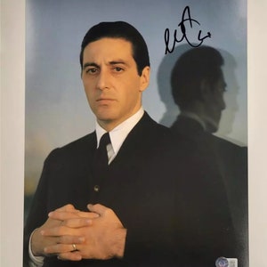 Al Pacino z autografem Ojciec chrzestny 11X14 Zdjęcie BECKETT