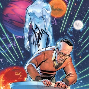 Stan Lee Signed Autographed Signed 11x14 Silver Surfer Photo PSA COA