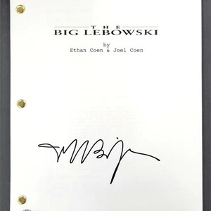 Jeff Bridges Autographed Signed Big Lebowski Full Movie Script BECKETT