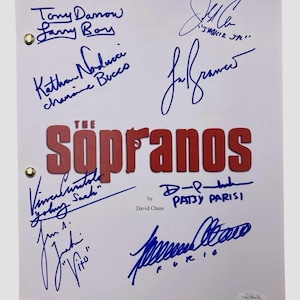 The Sopranos (8 Signatures) Autographed Signed Pilot Episode Script JSA COA