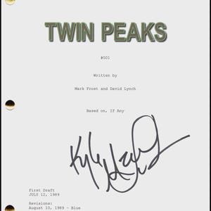 Kyle MacLachlan Autographed Signed Twin Peaks TV Pilot Script JSA COA