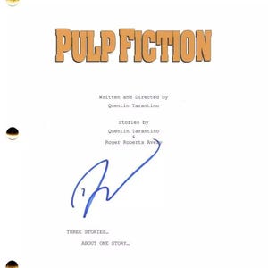 Quentin Tarantino Autographed Signed Pulp Fiction Movie Script JSA COA