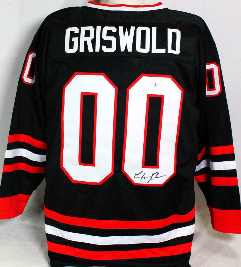 MnECollectorsZone Chevy Chase Autographed Signed Griswold Hockey Jersey Beckett COA