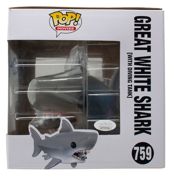 Richard Dreyfuss Signed Jaws with Diving Tank Funko Pop 759 JSA