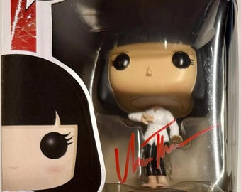Uma Thurman z autografem podpisana figurka Pulp Fiction Funko Pop BECKETT