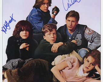 Estevez Hall & Sheedy Autographed Signed 11x17 Breakfast Club Movie Photo SCHWARTZ COA