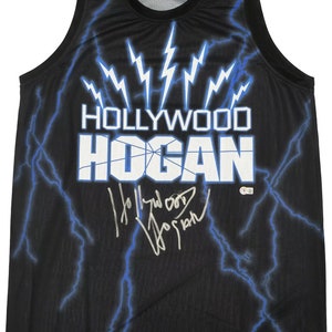 Hulk Hogan Autographed Signed Hollywood Hogan Black Jersey Beckett