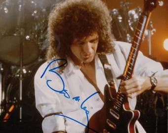 ブライアン・メイ クイーン 直筆サイン入り 8x10 写真 JSA COA - Etsy 日本