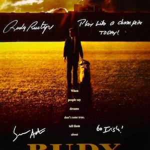 Sean Astin & Rudy Ruettiger Autographed Signed Rudy 16x20 Photo BECKETT