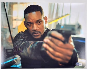 Foto autografata da Will Smith dei Bad Boys 11x14, firmata da Beckett, certificato di autenticità