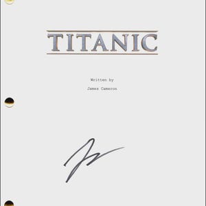 Leonardo DiCaprio Autographed Signed Titanic Movie Script JSA COA