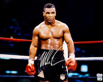 マイク・タイソン 直筆サイン入り パンチアウト 11x14 写真 BECKETT