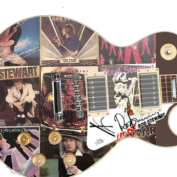 Rod Stewart Autographed Signed Album LP Custom Graphics Guitar ACOA