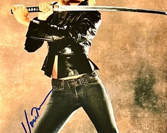 Uma Thurman Autographed Signed 11x14 Kill Bill Photo PSA COA