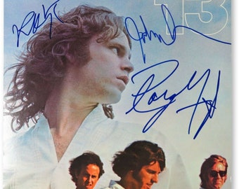 Manzarek Krieger Densmore Autographed Signed Doors 13 Album Cover