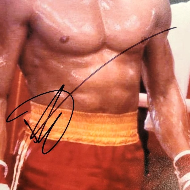 Dolph Lundgren Rocky IV Autographed Signed 11x14 Ivan Drago Photo BECKETT image 2