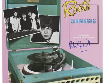 Peter Gabriel Autografiado Firmado Genesis Roots Portada del álbum Beckett COA