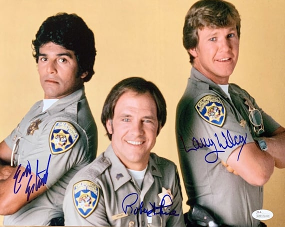 ✨希少✨　ロバート　ライブ 2006 サイン入りポスター Robert Pine, Erik Estrada & Larry Wilcox Autographed Signed