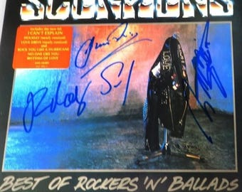 SCORPIONS BLACKOUT サイン入り Scorpions – Blackout Signed Album X3 - Rudolf Schenker, Klaus