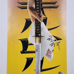 Quentin Tarantino Signed Autographed Kill Bill 12x18 Movie Poster Photo Beckett COA