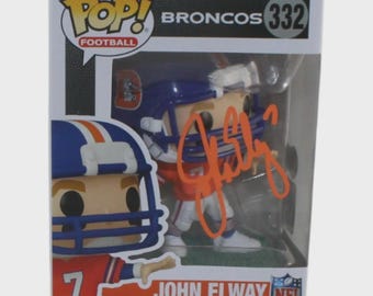 John Elway Autographed Signed Denver Broncos Funko Pop BECKETT