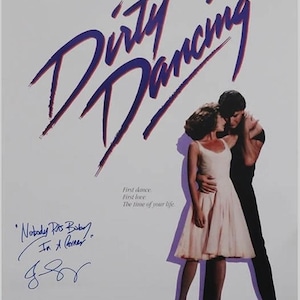 Jennifer Grey Autographed Signed Dirty Dancing 27x40 Movie Poster Schwartz COA