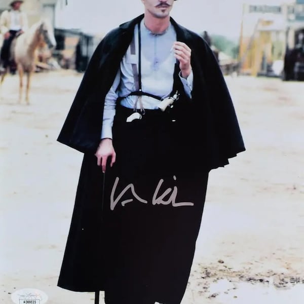 Val Kilmer Doc Holliday Autographed Signed Tombstone 8x10 Photo JSA COA