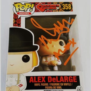 Malcolm McDowell Autographed Signed Clockwork Orange Funko Pop Figure COA