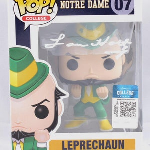 Lou Holtz Signed Autographed Notre Dame Funko Pop Figure BECKETT Holo