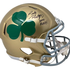 Rudy Ruettiger Signed Autographed Notre Dame Full Size Helmet BECKETT