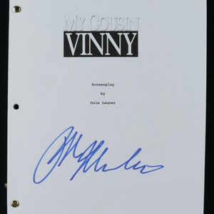 Ralph Macchio Autographed Signed My Cousin Vinny Movie Script ACOA