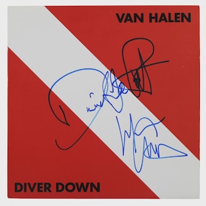 David Lee Roth & Michael Anthony Signed Van Halen Diver Down Album BECKETT
