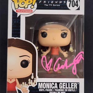 Courteney Cox Signed Autographed Friends Monica Gellar Funko Pop BECKETT