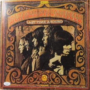 Neil Young & Stephen Stills Signed Autographed Buffalo Springfield Album Cover JSA LOA