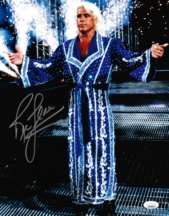 リック・フレアー 直筆サイン入り 11x14 WWE レスリング写真 JSA