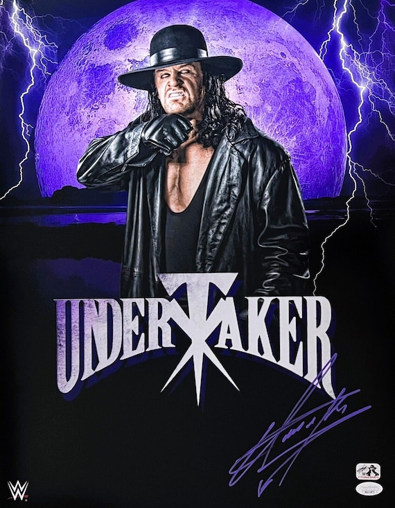 アンダーテイカー 直筆サイン入り WWE レスリング 16x20 写真 JSA COA