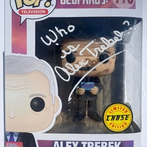 Alex Trebek Autographed Signed Funko Pop Figure BECKETT COA
