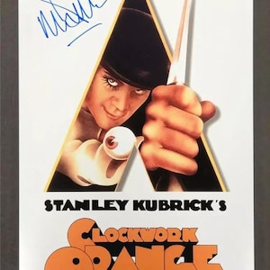 Malcolm McDowell Autographed Signed Clockwork Orange 11x17 Poster Photo Beckett COA