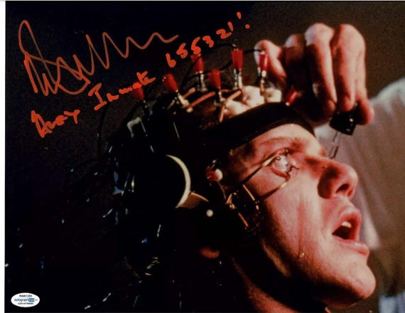 Malcolm McDowell Autographed Signed Clockwork Orange 11x14 Photo ACOA