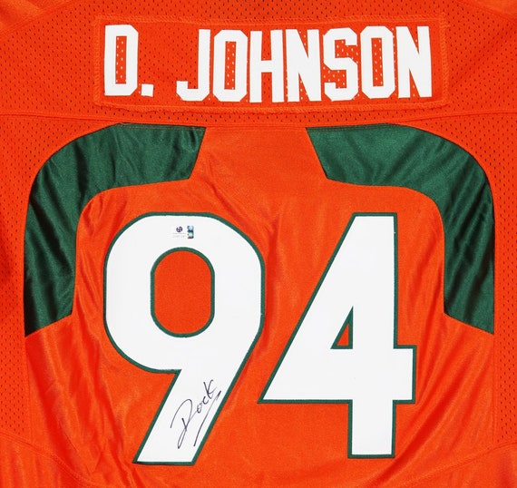 miami hurricanes dwayne johnson jersey