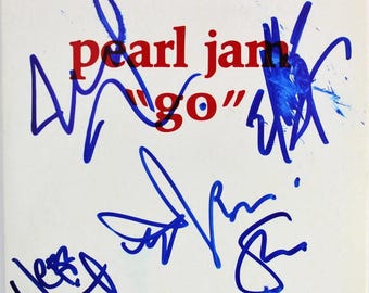 レア　パールジャム　直筆　サイン　写真　pearl jam グランジ　オルタナ レア パールジャム 直筆 サイン 写真 pearl jam グランジ